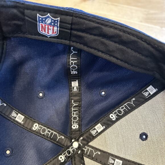 Patriots NFL hat embroidered y2k red New Era Block Team 49 Hat-Navy/Red NFL - Picture 5 of 8